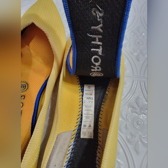 Rothy's Sunshine Yellow The Point Ballet Flats Women's Size 9.5 - Picture 10 of 16